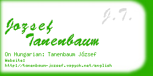 jozsef tanenbaum business card